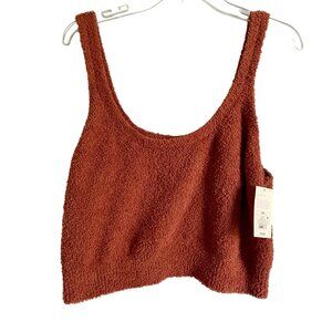 Stars Above Brown Cozy Yarn Tank Top Women' s XXL NEW NWT